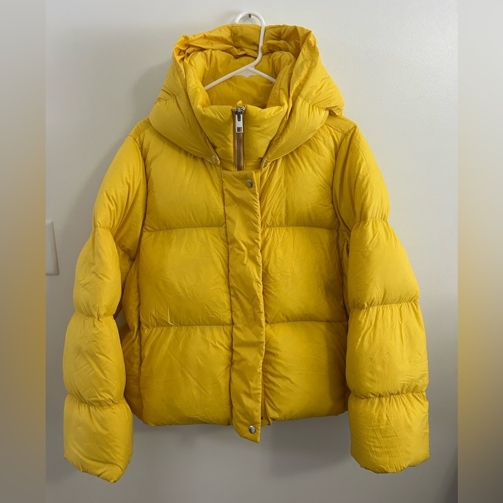 Banana Republic Yellow Puffer Jacket